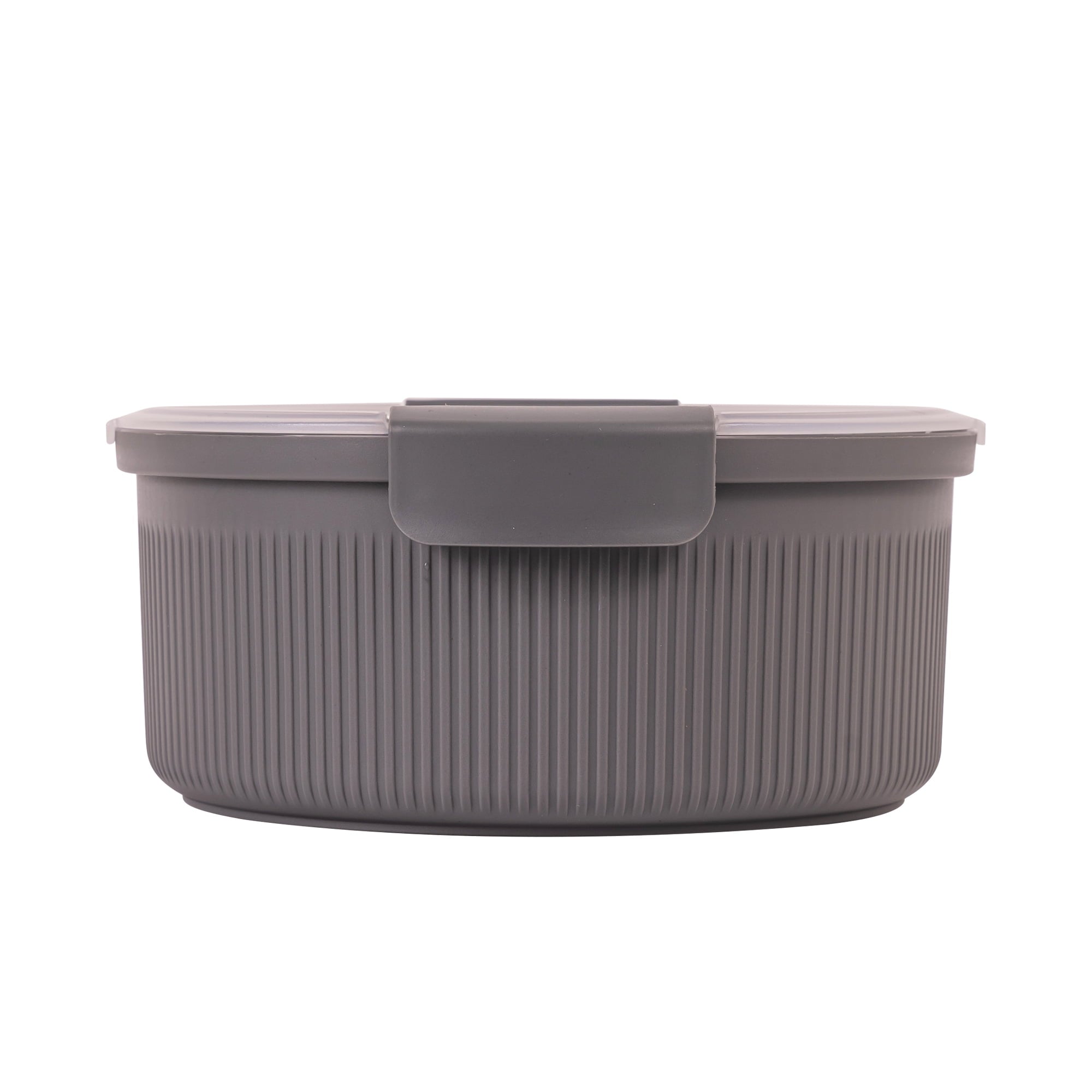 Mainstays Food Storage Container, Round, Grey, 47oz Capacity