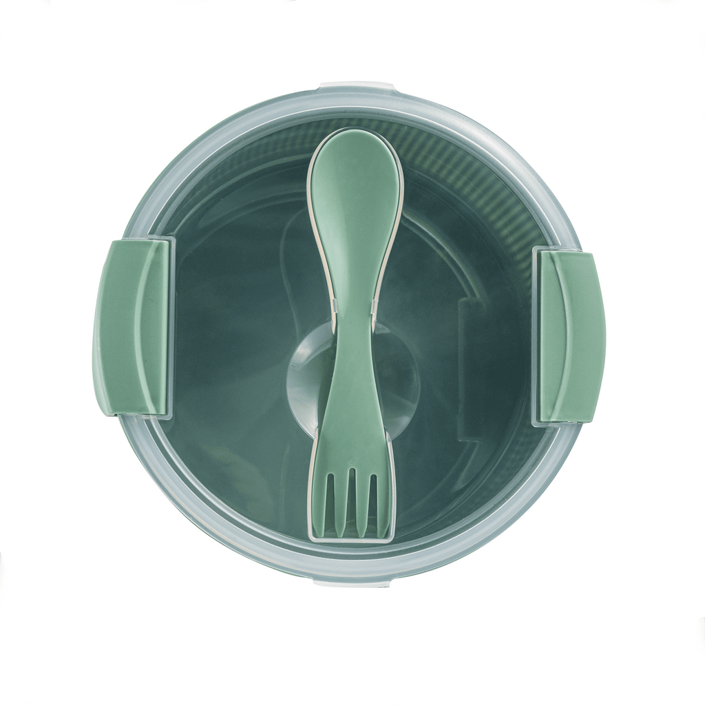 Mainstays Food Storage Container, Round, Green, 47oz Capacity