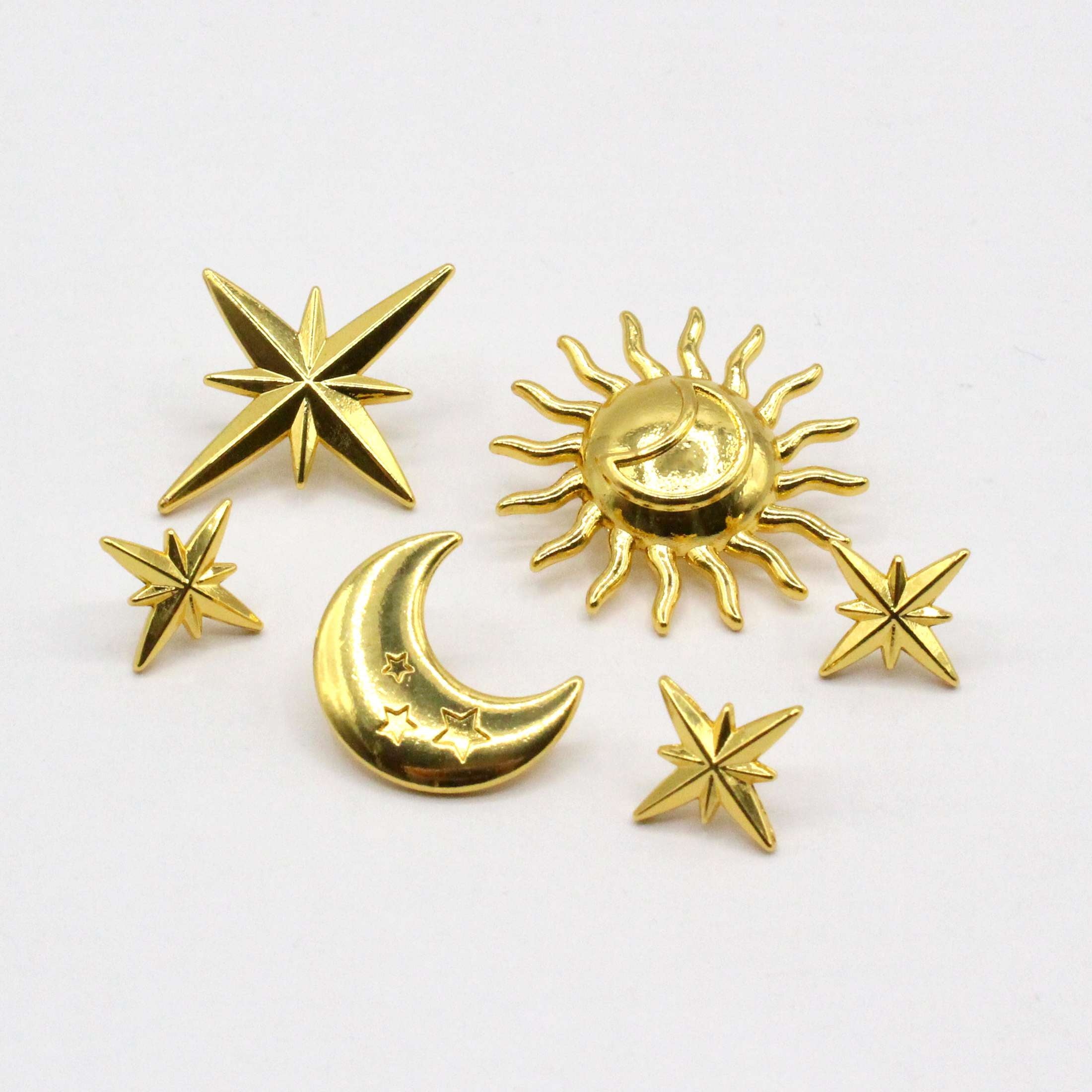 Mainstays Celestial Candle Charms 6 Piece Set for Flute, Pillar and Votive Candles