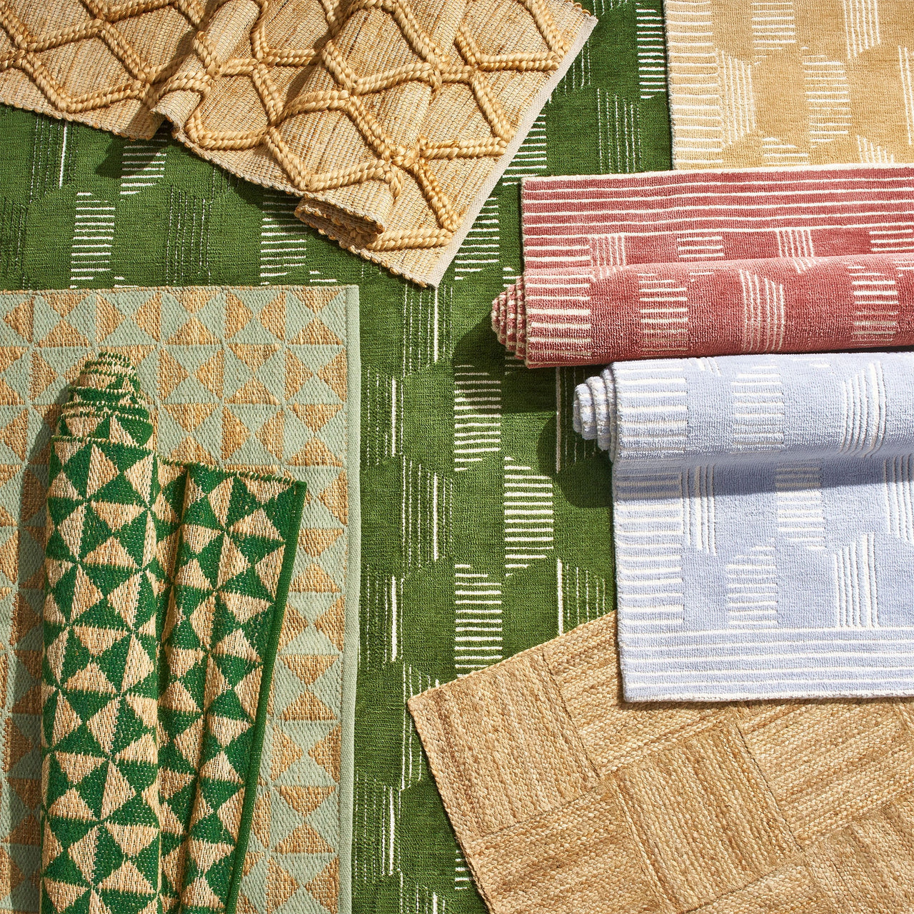 Beautiful Natural Jute Trellis Diamond Indoor Area Rug by Drew Barrymore, 8' x 10'