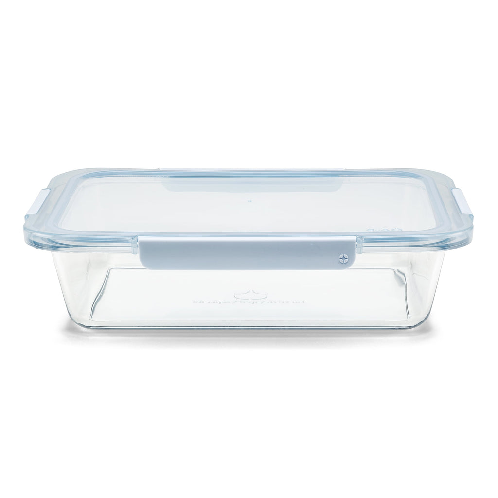 Ello Color Lock Glass 9x13 Deep Bakeware Dish, Windy Blue