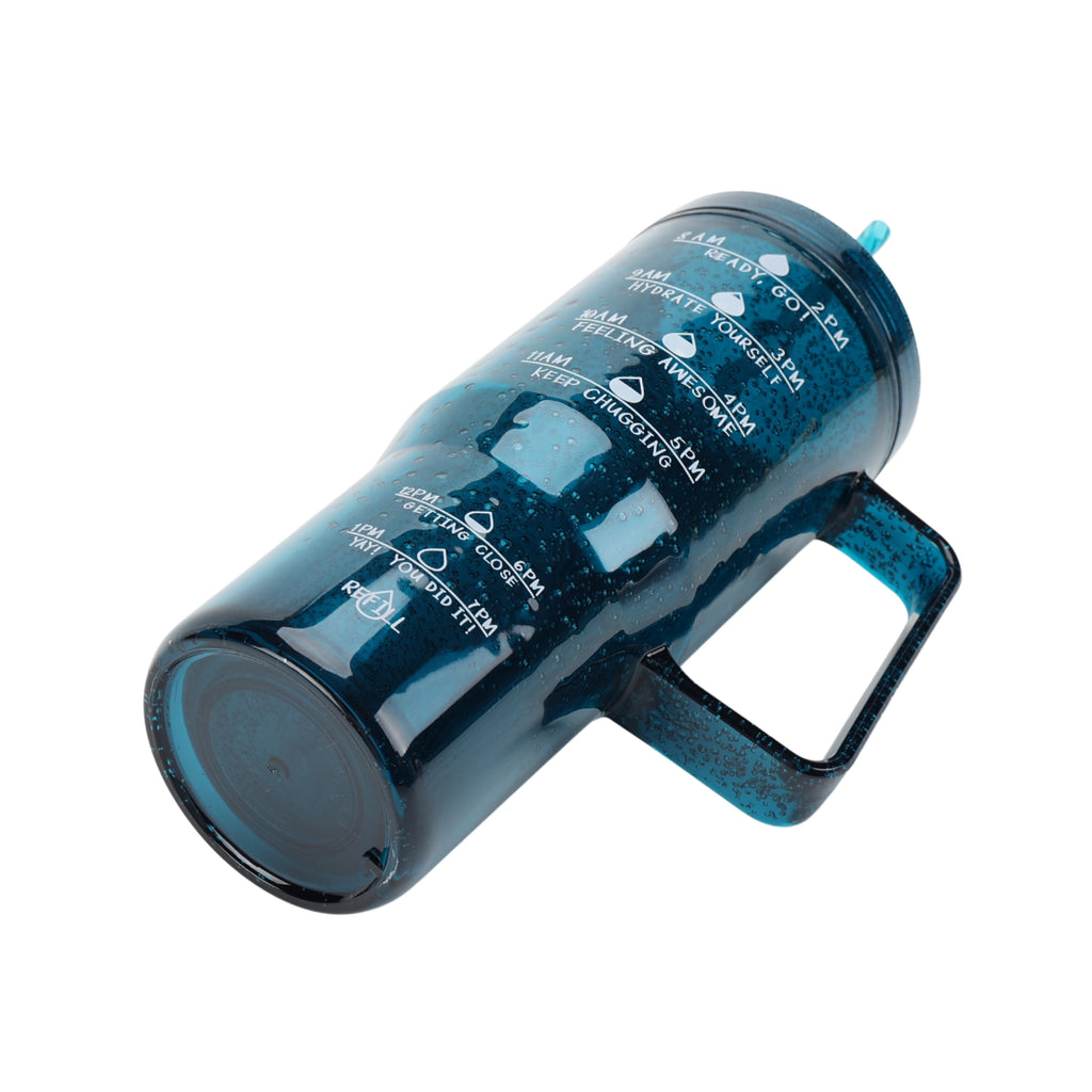 Mainstays 30 oz Blue Bubble Pattern Tumbler with Handle