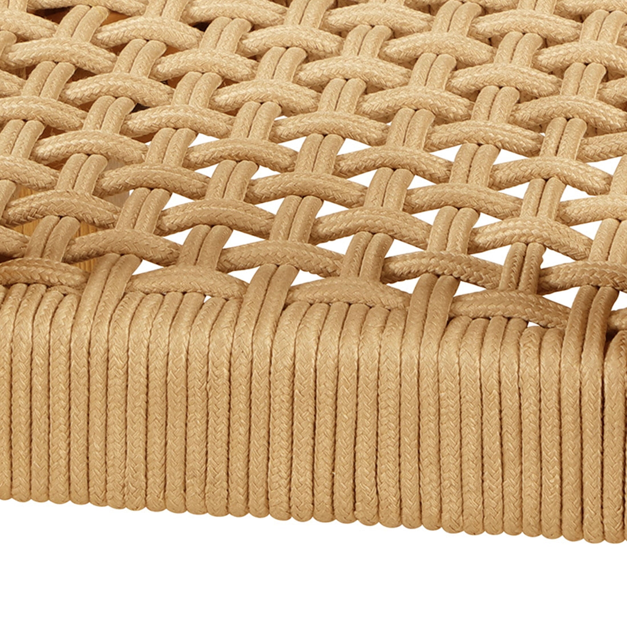 Better Homes & Gardens Vista Woven Coastal Coffee Table, Light Honey