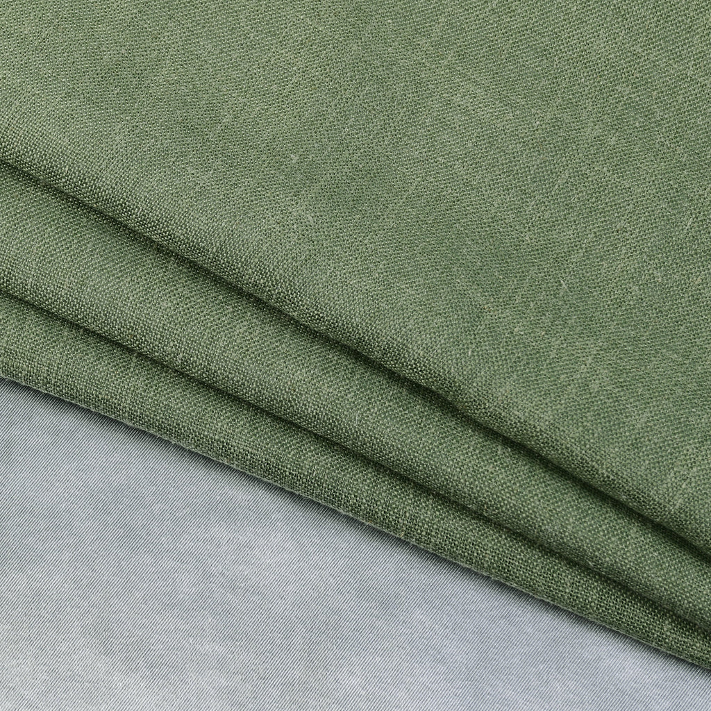 Better Homes & Gardens 100% Blackout Linen Blend Single Curtain, 50x84, Dark Cilantro