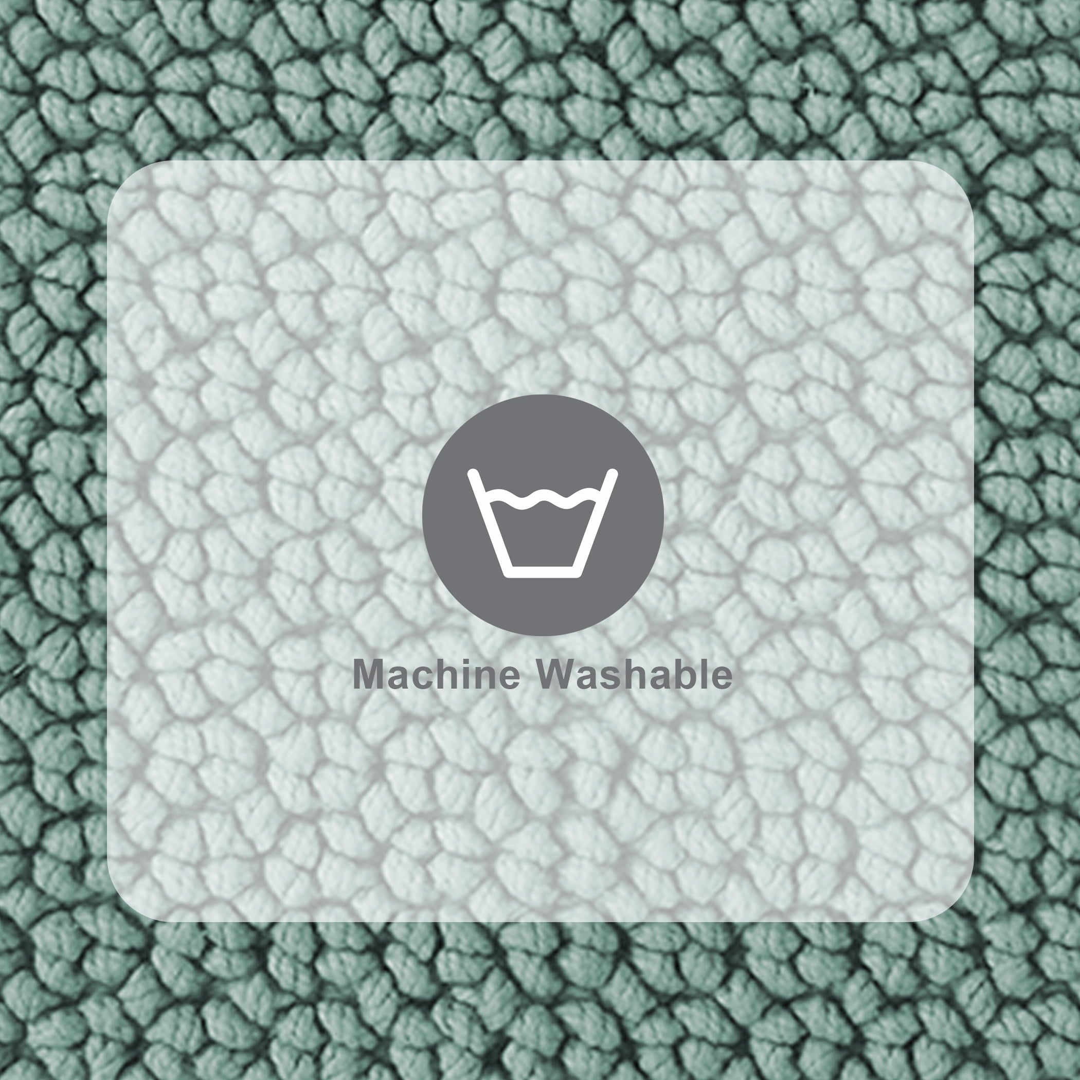 Better Homes & Gardens Signature Soft Cotton Looped Bath Mat, Green River, 20" x 34"