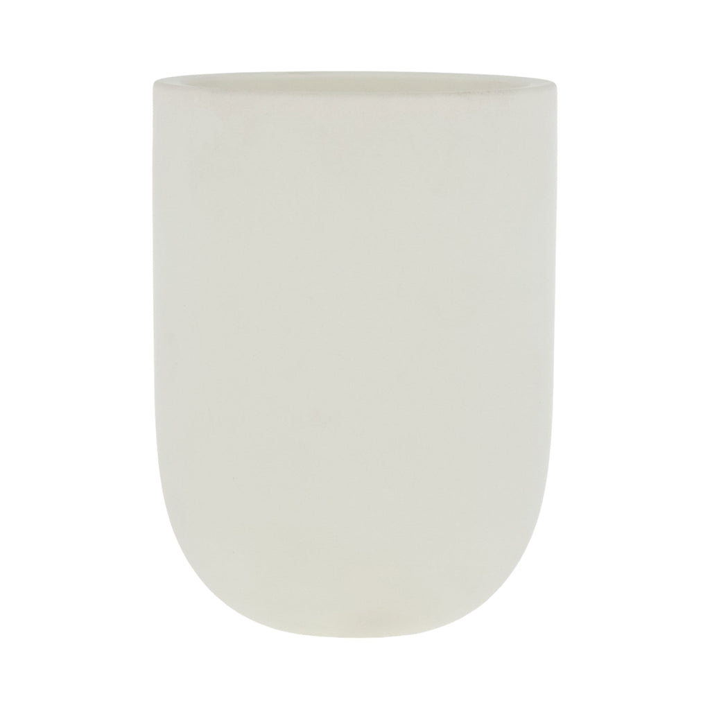 Allswell Calm Scented Ceramic Jar Spa Candle 10 oz., Coconut & Citrus & Amber, White