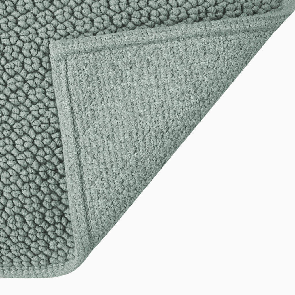 Better Homes & Gardens Signature Soft Cotton Looped Bath Mat, Green River, 20" x 34"