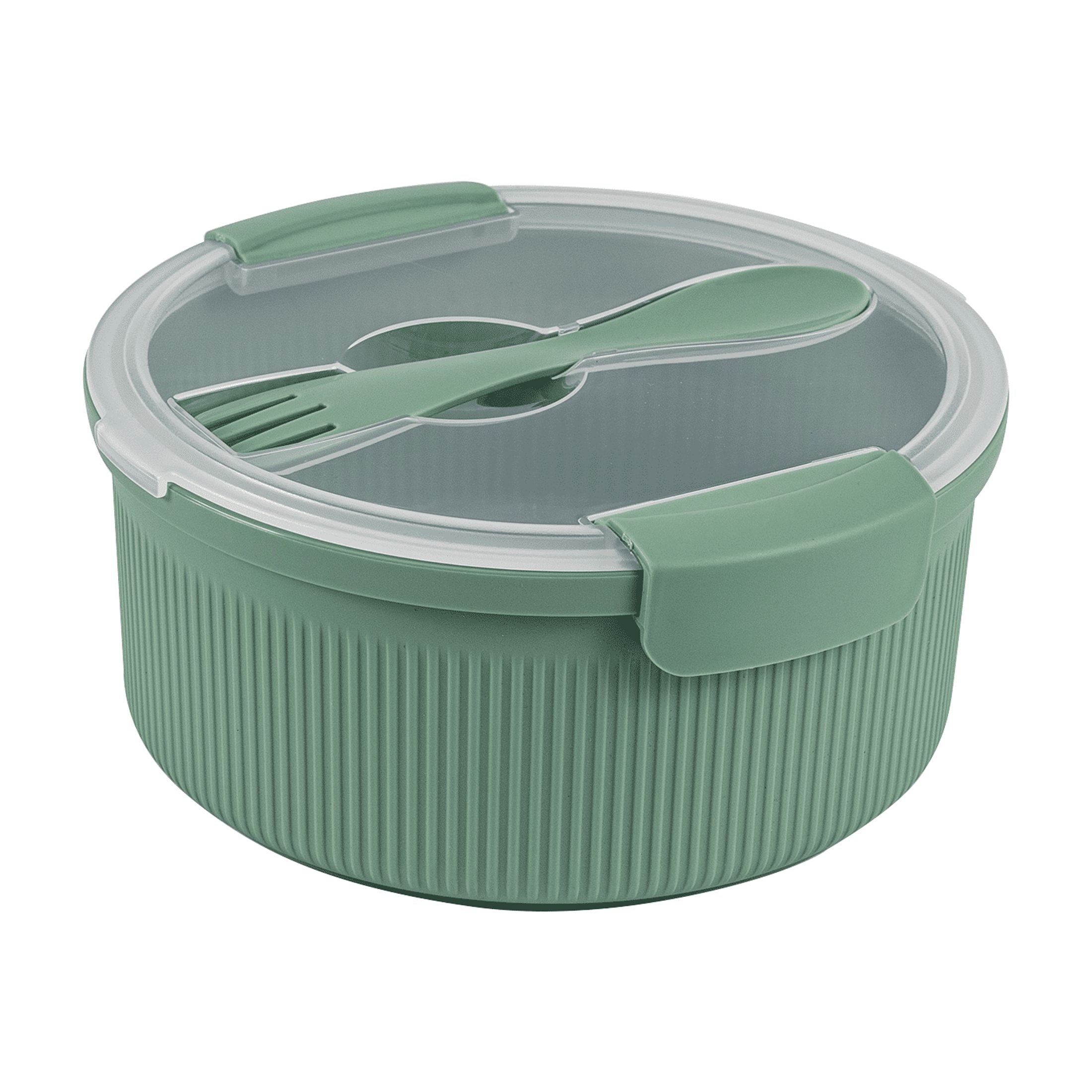 Mainstays Food Storage Container, Round, Green, 47oz Capacity