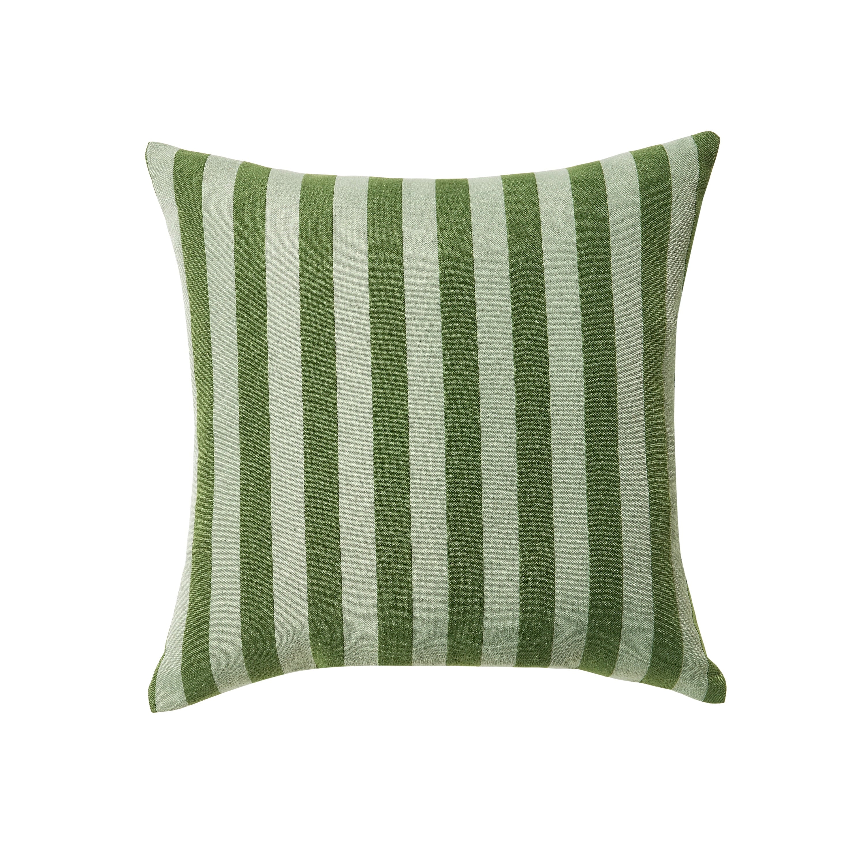 Beautiful 18" x 18" Decorative Outdoor Pillow by Drew Barrymore, Green Stripe