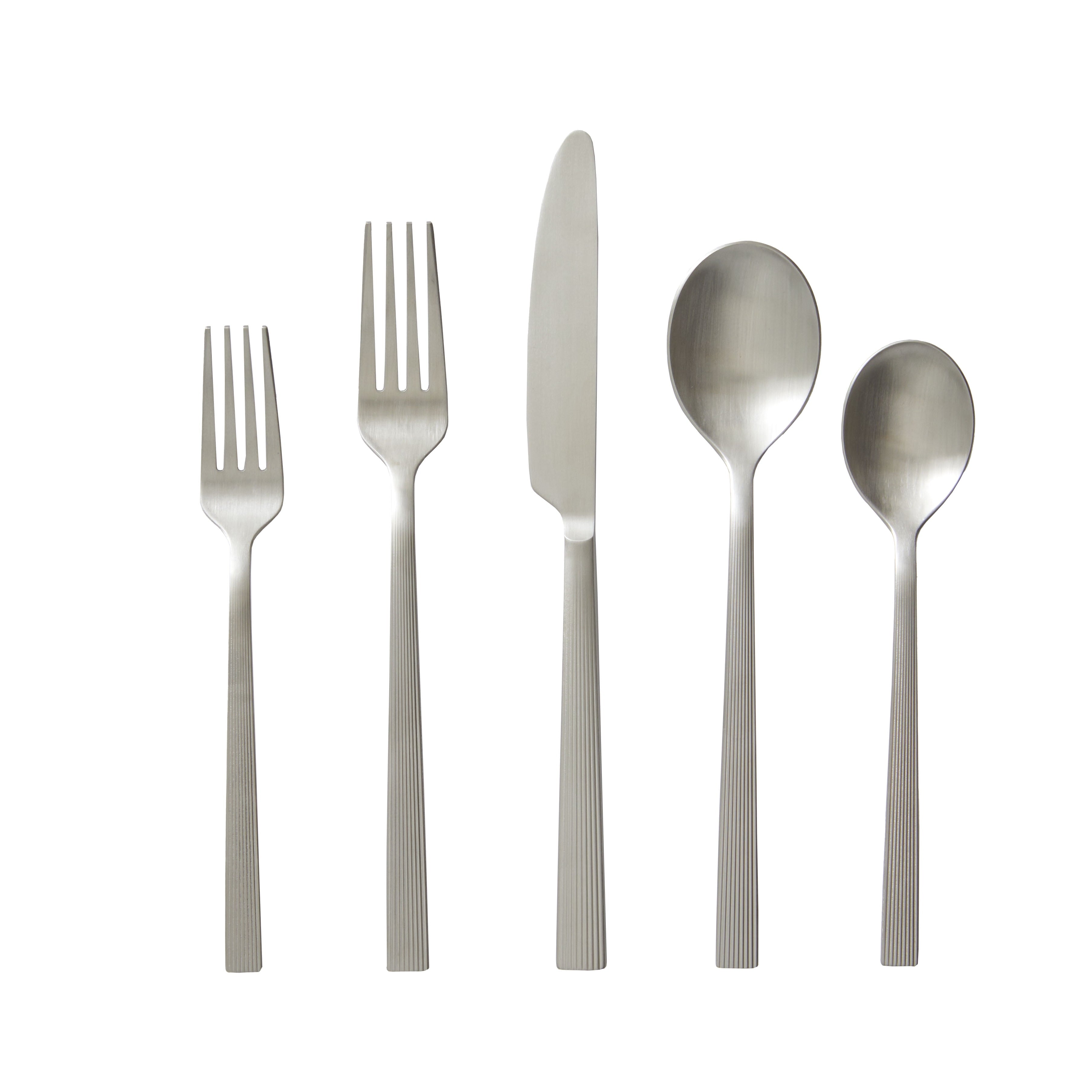 Better Homes & Gardens 20-Piece Black Stainless Steel Flatware Set (Service for 4)