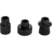 HofferRuffer Set of 3 Taper Glass Candle Holders, Tealight Candlestick Holders for Table Centerpieces, Festival, Wedding Decor and Dinner Party (Yellow)