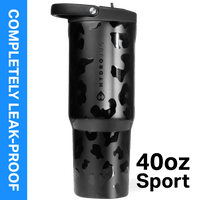 HydroJug Sport 40 oz Stainless Steel Water Bottle with Flip Straw, Insulated Leak-Proof Tumbler for Gym & Outdoor - Sage