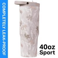 HydroJug Sport 40 oz Stainless Steel Water Bottle with Flip Straw, Insulated Leak-Proof Tumbler for Gym & Outdoor - Sage