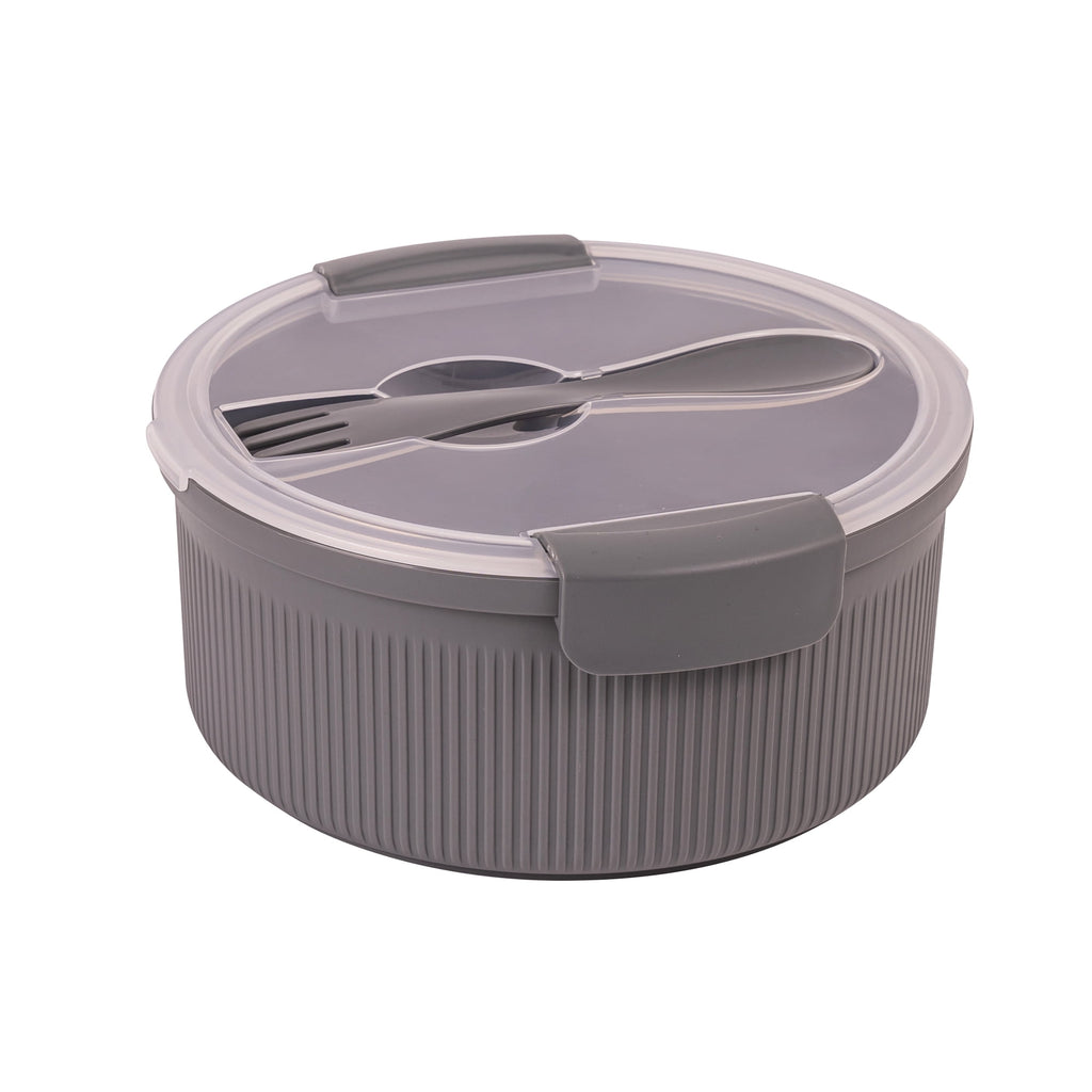 Mainstays Food Storage Container, Round, Grey, 47oz Capacity