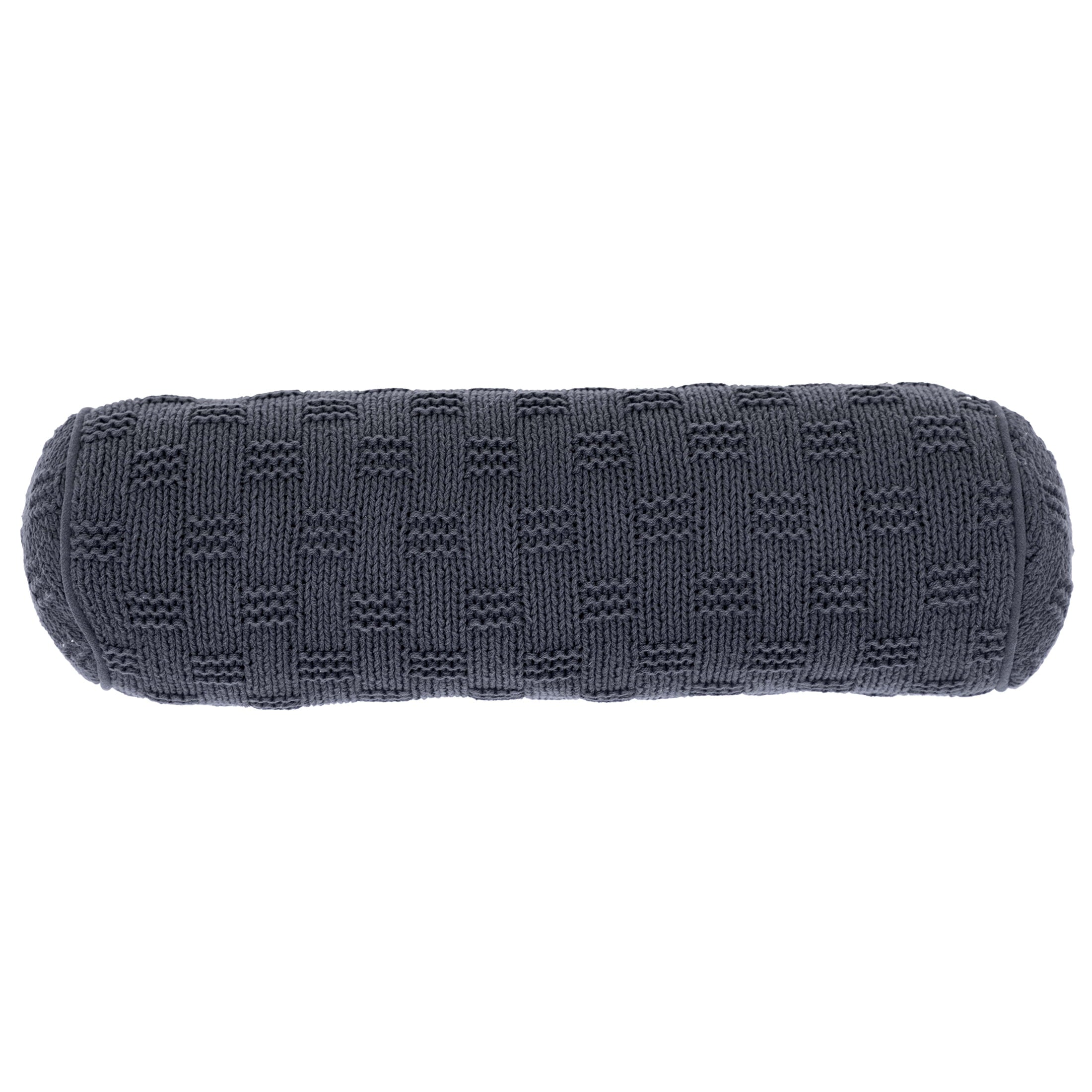 Mainstays 6" x 18" Violet Cotton Knit Bolster Decorative Pillow