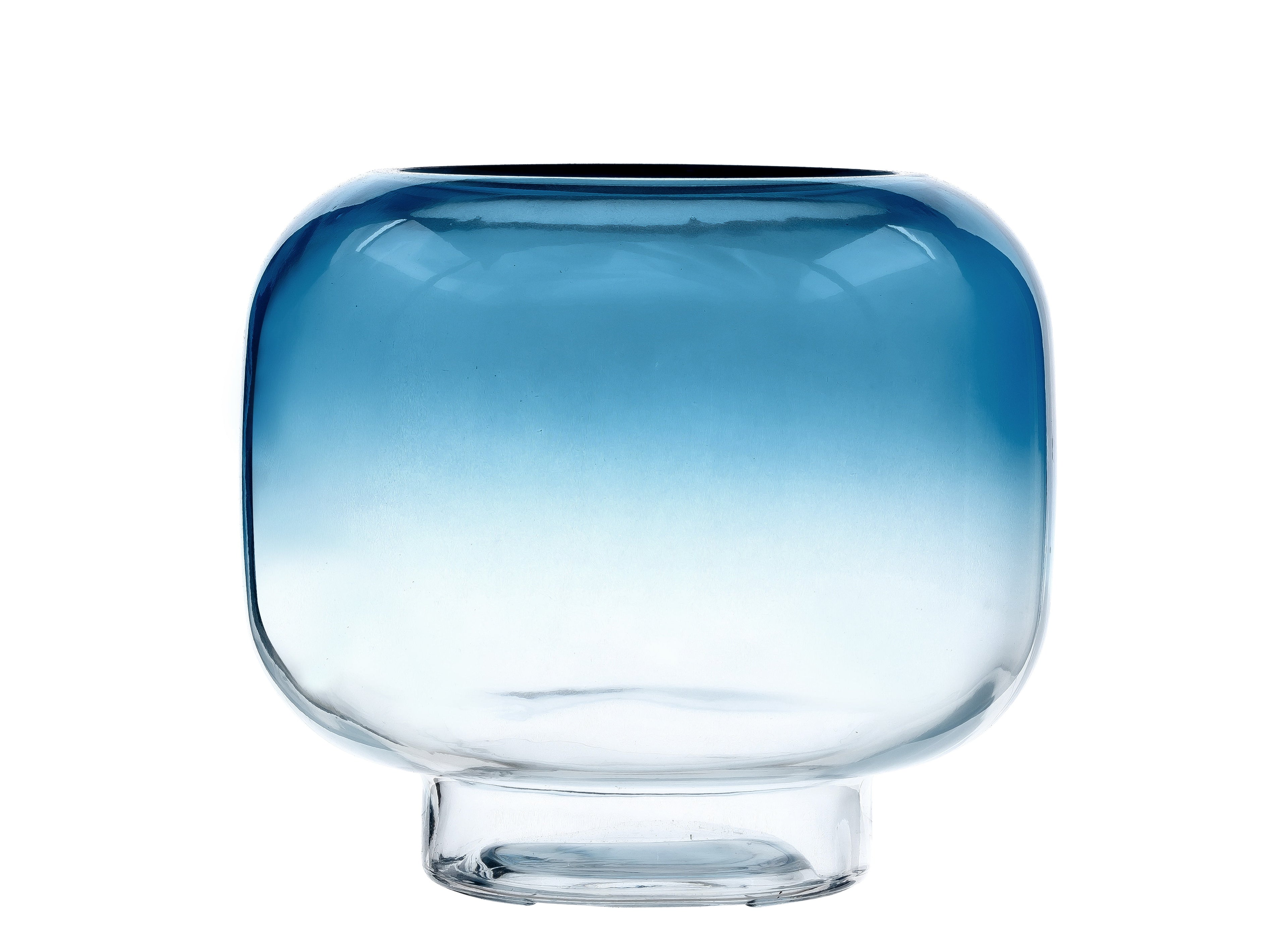 Mainstays 5.2" Smoke Ombre Glass Hurricane Pillar Candle Holder Small