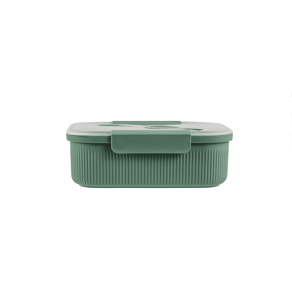 Mainstays Food Storage Container, Rectangle, Green, 42oz Capacity