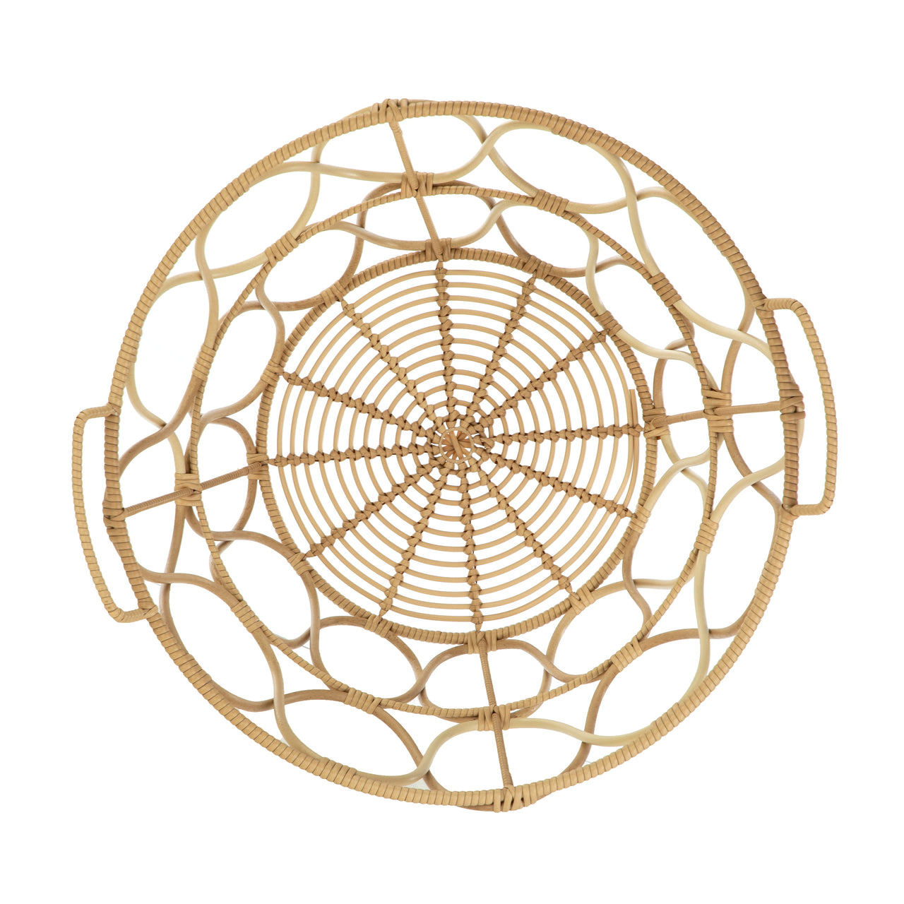 Better Homes & Gardens Extra Large Brown Poly Rattan Storage Baskets with Handles, Set of 2