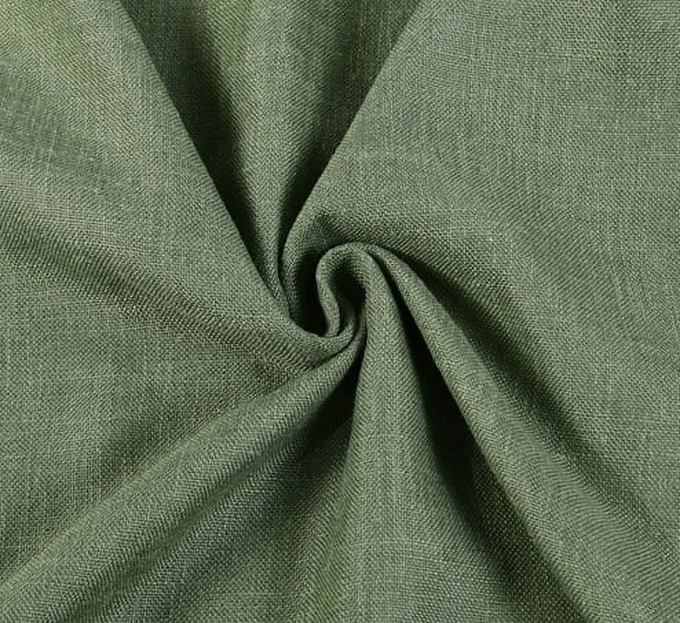Better Homes & Gardens 100% Blackout Linen Blend Single Curtain, 50x84, Dark Cilantro