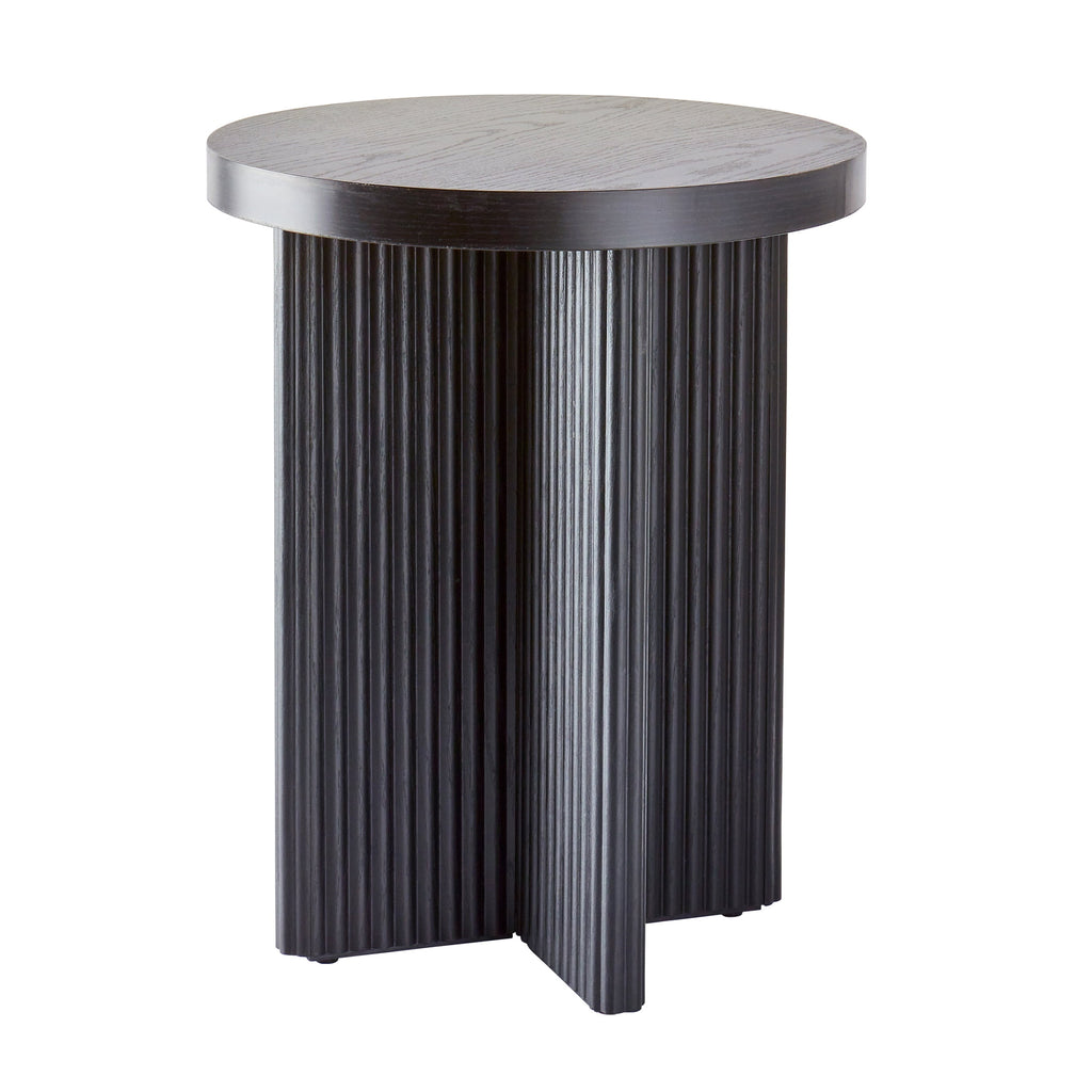 Better Homes & Gardens Lillian Fluted End Table, Black