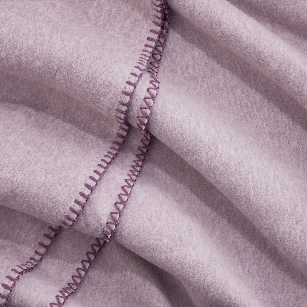Mainstays Super Soft Hazy Purple Fleece Bed Blanket, Full/Queen