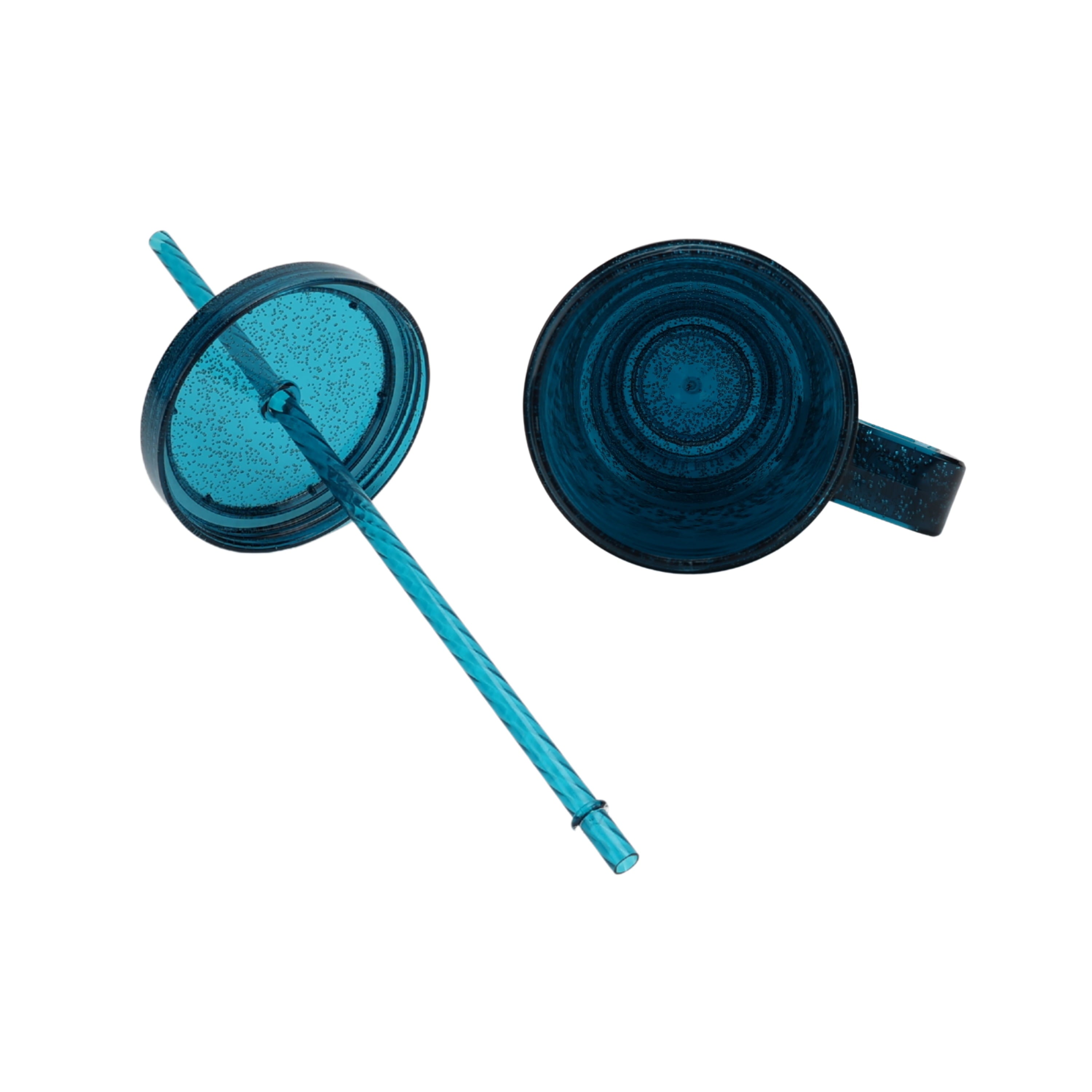 Mainstays 30 oz Blue Bubble Pattern Tumbler with Handle