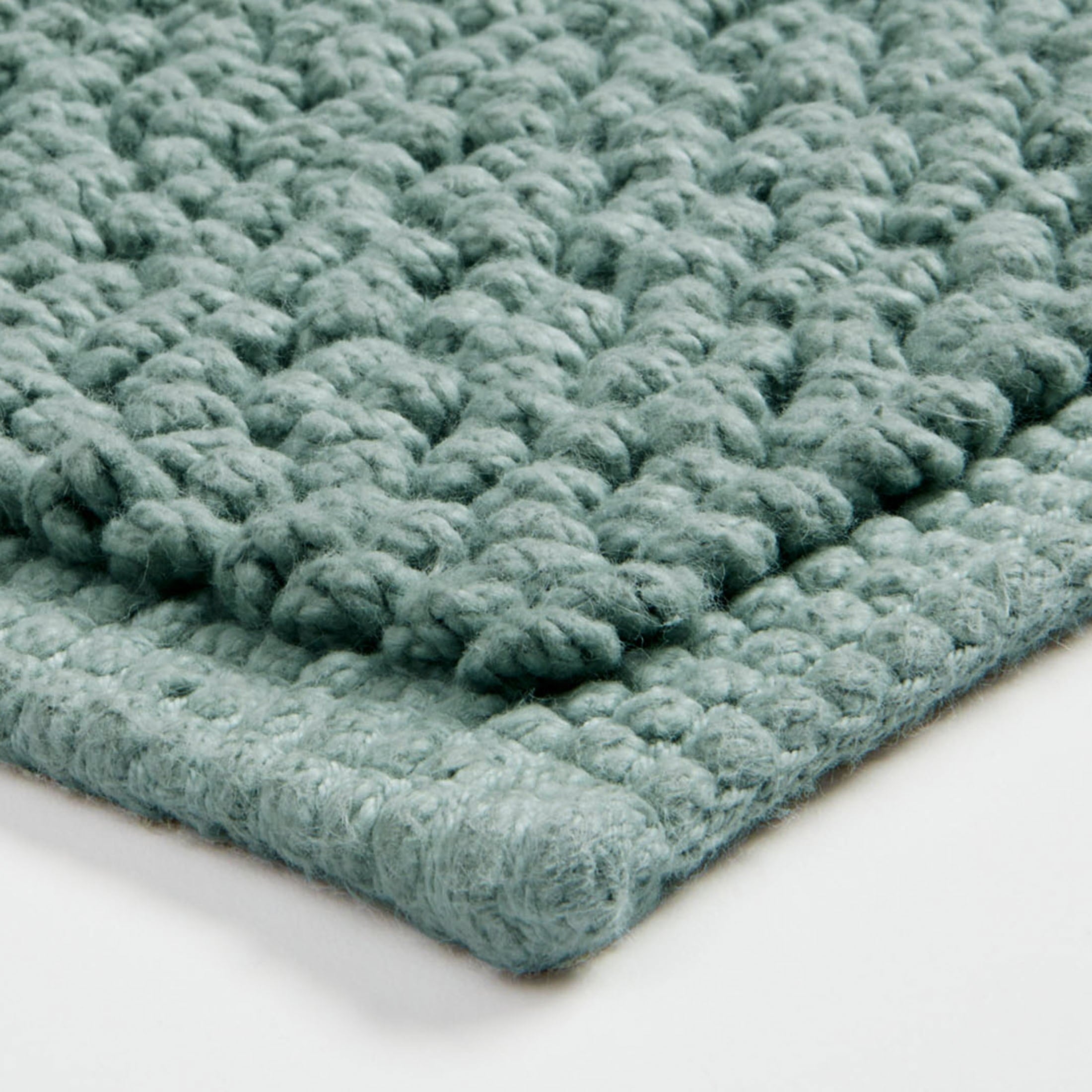 Better Homes & Gardens Signature Soft Cotton Looped Bath Mat, Green River, 20" x 34"